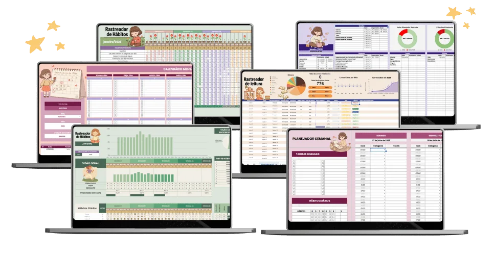 Planilhas de Organização Google Sheets Vida em Harmonia